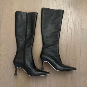 Tony Bianco Fantasy Black Heeled Boots Size 10